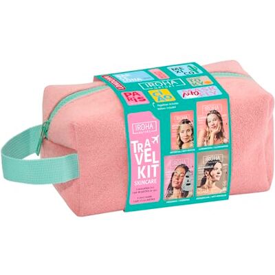 IROHA NATURE Reisset voor het gezicht, anti-aging, hydraterend en verhelderend masker + anti-vermoeidheidsoogmasker met collageen, aloë vera en vitamine C IROHA NATURE Reisset voor het gezicht, anti-aging, hydraterend en verhelderend masker + anti-vermoeidheidsoogmasker met collageen, aloë vera en vitamine C
