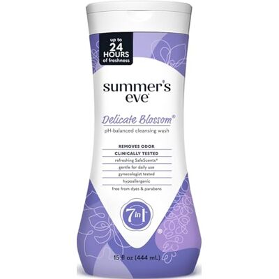 Summer's Eve Cleansing Wash for Sensitive Skin, Delicate Blossom, 440 ml Summer's Eve Cleansing Wash for Sensitive Skin, Delicate Blossom, 440 ml