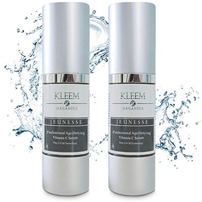 Kleem Organics Gezichtsserum vitamine C 20% – 30 ml met hyaluronzuur en vitamine E – anti-aging, anti-rimpel, anti-vlek – hydraterend – natuurlijke verzorging voor alle huidtypes Kleem Organics Gezichtsserum vitamine C 20% – 30 ml met hyaluronzuur en vitamine E – anti-aging, anti-rimpel, anti-vlek – hydraterend – natuurlijke verzorging voor alle huidtypes