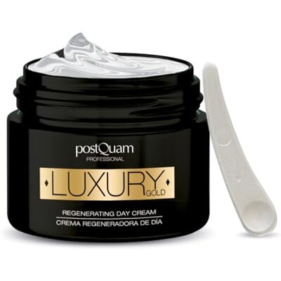 POSTQUAM Luxe Gold dagcrème vochtinbrengende crème met hyaluronzuur en colloïdaal goud 50 ml POSTQUAM Luxe Gold dagcrème vochtinbrengende crème met hyaluronzuur en colloïdaal goud 50 ml
