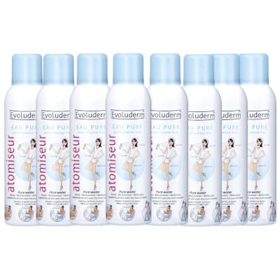 Evoluderm Verstuiver/verstuiver voor zuiver water, natuurlijke oorsprong, veganistisch, gemaakt in Frankrijk (8 x 150 ml) Evoluderm Verstuiver/verstuiver voor zuiver water, natuurlijke oorsprong, veganistisch, gemaakt in Frankrijk (8 x 150 ml)