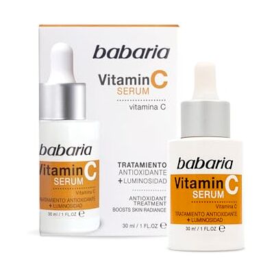 Babaria Vitamine C gezichtsserum 30 ml Verheldert je gezicht Anti-aging gezichtsverzorging voor vrouwen Antioxidantbehandeling Anti-vlekken Dagelijks gebruik overdag en 's nachts 100% Babaria Vitamine C gezichtsserum 30 ml Verheldert je gezicht Anti-aging gezichtsverzorging voor vrouwen Antioxidantbehandeling Anti-vlekken Dagelijks gebruik overdag en 's nachts 100%