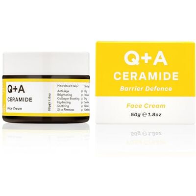 Q+A Keramische gezichtscrème, 50 g, vochtinbrengende crème Q+A Keramische gezichtscrème, 50 g, vochtinbrengende crème