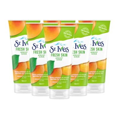 St. Ives St Ives Gezichtsscrubs, frisse huid, abrikoos, 150 ml, 6 stuks St. Ives St Ives Gezichtsscrubs, frisse huid, abrikoos, 150 ml, 6 stuks