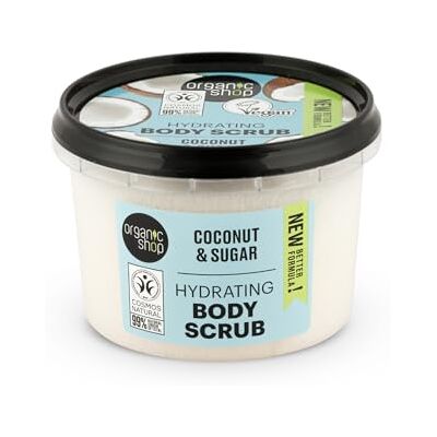Organic Shop Hydraterende lichaamsscrub met kokosnoot (250 ml) Organic Shop Hydraterende lichaamsscrub met kokosnoot (250 ml)