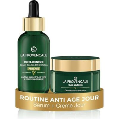La Provençale Bio Anti-aging routine – L'Extrait de Jouvence Serum 30 ml plus crème Or de Jouvence 50 ml – voor alle huidtypes, ook de meest gevoelige La Provençale Bio Anti-aging routine – L'Extrait de Jouvence Serum 30 ml plus crème Or de Jouvence 50 ml – voor alle huidtypes, ook de meest gevoelige