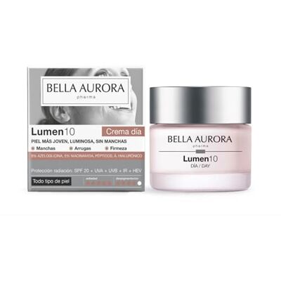 BELLA AURORA Lumen10 Anti-aging anti-aging crème met SPF 20, UVA/UVB/IR/HEV-bescherming, niacinamide, peptiden en hyaluronzuur, hydratatie, helderheid, elasticiteit en stevigheid, 50 ml BELLA AURORA Lumen10 Anti-aging anti-aging crème met SPF 20, UVA/UVB/IR/HEV-bescherming, niacinamide, peptiden en hyaluronzuur, hydratatie, helderheid, elasticiteit en stevigheid, 50 ml