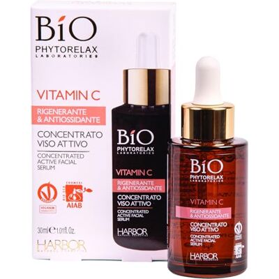 Phytorelax Cosmetica Tratamento Viso Harbor Bio Vitamine C concentrato Viso Attivo Rigenerant & Antiossidant 30 ml Phytorelax Cosmetica Tratamento Viso Harbor Bio Vitamine C concentrato Viso Attivo Rigenerant & Antiossidant 30 ml