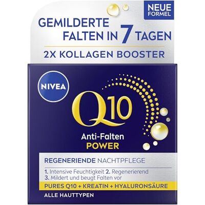 NIVEA Q10 Power anti-rimpel regenererende nachtverzorging, 50 ml NIVEA Q10 Power anti-rimpel regenererende nachtverzorging, 50 ml