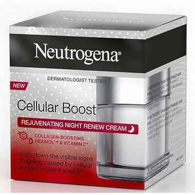 Neutrogena Cellular Boost Nachtcrème verrijkt met vitamine C en hexinol collageen boosting, 50 ml Neutrogena Cellular Boost Nachtcrème verrijkt met vitamine C en hexinol collageen boosting, 50 ml