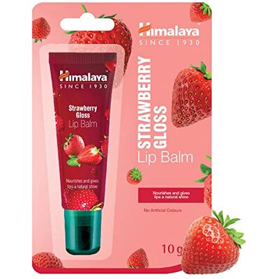 Himalaya Lippenbalsem aardbei gloss tube glanzend, voor delicate tint, rood, 10 g Himalaya Lippenbalsem aardbei gloss tube glanzend, voor delicate tint, rood, 10 g