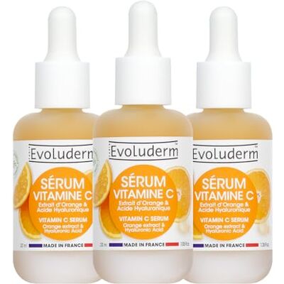 Evoluderm – Eclat serum met vitamine C – 30 ml – 98% natuurlijke oorsprong – veganistisch – gemaakt in Frankrijk – 3 x 30 ml Evoluderm – Eclat serum met vitamine C – 30 ml – 98% natuurlijke oorsprong – veganistisch – gemaakt in Frankrijk – 3 x 30 ml
