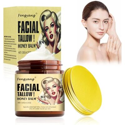 Fengyang Beef Tallow Cream, rundersebo, rundertalg en honingbalsem, talgcrème voor huidverzorging, gezichtscrème met Wrinkles Defense rundertalg voor vrouwen Fengyang Beef Tallow Cream, rundersebo, rundertalg en honingbalsem, talgcrème voor huidverzorging, gezichtscrème met Wrinkles Defense rundertalg voor vrouwen
