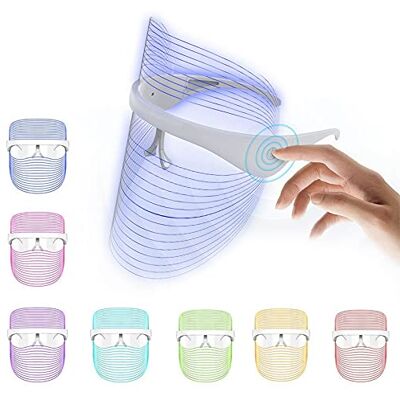Peralng 7 Kleur LED Lichttherapie Mask, Schoonheid Fotonisch Masker voor Huidverjonging Anti-Aging Acne Vlek Litteken Verwijdering Aanhalen Gezichtsmasker Peralng 7 Kleur LED Lichttherapie Mask, Schoonheid Fotonisch Masker voor Huidverjonging Anti-Aging Acne Vlek Litteken Verwijdering Aanhalen Gezichtsmasker