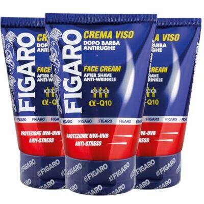 FIGARO Anti-rimpel gezichtscrème met UVA-UVB-bescherming, revitaliserende, anti-stress en voedende werking, 3 x 100 ml FIGARO Anti-rimpel gezichtscrème met UVA-UVB-bescherming, revitaliserende, anti-stress en voedende werking, 3 x 100 ml