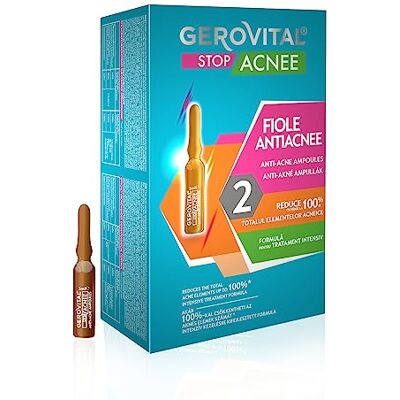 GEROVITAL Serum voor de behandeling van acne, bevat salicylzuur en niacinamide, verwijdert puistjes, vermindert talg en littekens, 10 ampullen x 2 ml, Stop Acneas GEROVITAL Serum voor de behandeling van acne, bevat salicylzuur en niacinamide, verwijdert puistjes, vermindert talg en littekens, 10 ampullen x 2 ml, Stop Acneas