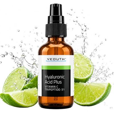 YEOUTH Hyaluronzuur gezichtsserum met vitamine C en tripeptide-31, hyaluronzuur gezichtsserum minimaliseert het uiterlijk van rimpels, platen en matte huid, hydraterende huidverzorgingsproducten 60 ml YEOUTH Hyaluronzuur gezichtsserum met vitamine C en tripeptide-31, hyaluronzuur gezichtsserum minimaliseert het uiterlijk van rimpels, platen en matte huid, hydraterende huidverzorgingsproducten 60 ml