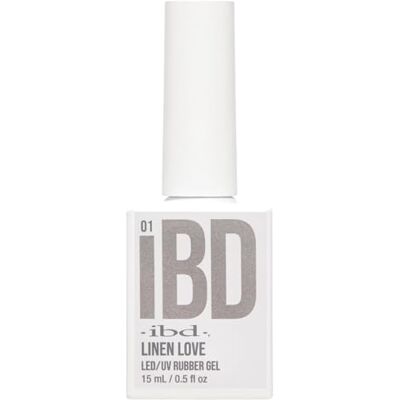 IBD Rubber Gel Linen Love Led/UV-nagellak, 15 ml, gemaakt in de VS, hoogwaardige nagellak voor duurzame manicure en gladde nagels IBD Rubber Gel Linen Love Led/UV-nagellak, 15 ml, gemaakt in de VS, hoogwaardige nagellak voor duurzame manicure en gladde nagels