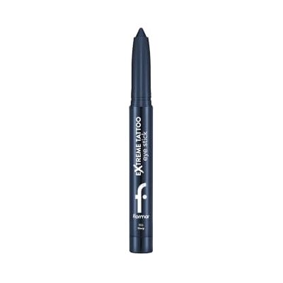 Flormar Extreme Tattoo Gel Eyeliner & Eyeshadow Stick Roterende gel-oogstift met geïntegreerde puntenslijper, sterk gepigmenteerd voor glinsterende oogmake-up, 006, marineblauw, 1,4 g Flormar Extreme Tattoo Gel Eyeliner & Eyeshadow Stick Roterende gel-oogstift met geïntegreerde puntenslijper, sterk gepigmenteerd voor glinsterende oogmake-up, 006, marineblauw, 1,4 g