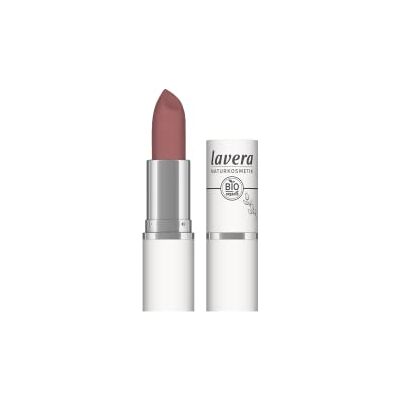 lavera Velvet Matt Lipstick Tea Rose 03, lippenstift, natuurlijke cosmetica, siliconenvrij, biologische bloemenboter en biologische zonnebloemolie, 4,5 g lavera Velvet Matt Lipstick Tea Rose 03, lippenstift, natuurlijke cosmetica, siliconenvrij, biologische bloemenboter en biologische zonnebloemolie, 4,5 g