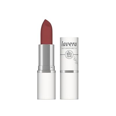 lavera Velvet Matt Lipstick Vivid Red 04 lippenstift natuurlijke cosmetica siliconenvrij biologische bloemenboter en biologische zonnebloemolie 4,5 g lavera Velvet Matt Lipstick Vivid Red 04 lippenstift natuurlijke cosmetica siliconenvrij biologische bloemenboter en biologische zonnebloemolie 4,5 g