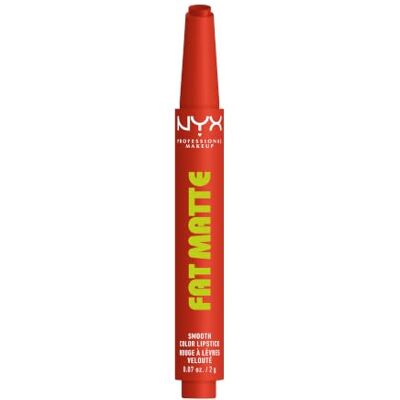 NYX PROFESSIONAL MAKEUP NYX Fat Matte Smth Clr Lipst Comfy Cara NYX PROFESSIONAL MAKEUP NYX Fat Matte Smth Clr Lipst Comfy Cara