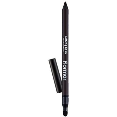 Flormar Smoky Eyes Waterproof Eyeliner langdurig waterdicht oogpotlood met spons-applicator intensieve kleur, romige textuur en professionele oogmake-up, 02 Coolest Brown Flormar Smoky Eyes Waterproof Eyeliner langdurig waterdicht oogpotlood met spons-applicator intensieve kleur, romige textuur en professionele oogmake-up, 02 Coolest Brown