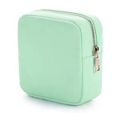 EFRJUWI Nylon Mini Make-uptas Toiletry Cosmetic Storage Waterproof Rits Small Pouch Coin Sanitaire Napkin Purse For Women Girls Perfect voor het bewaren van lotions, oogschaduw, Lichtgroen, Bohemian EFRJUWI Nylon Mini Make-uptas Toiletry Cosmetic Storage Waterproof Rits Small Pouch Coin Sanitaire Napkin Purse For Women Girls Perfect voor het bewaren van lotions, oogschaduw, Lichtgroen, Bohemian