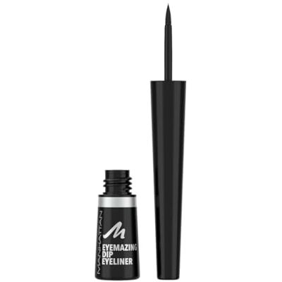 Manhattan Eyemazing Dip Eyeliner Fb. 001 Black Sterk gepigmenteerde en vlekbestendige eyeliner met matzwarte afwerking, 7 ml Manhattan Eyemazing Dip Eyeliner Fb. 001 Black Sterk gepigmenteerde en vlekbestendige eyeliner met matzwarte afwerking, 7 ml