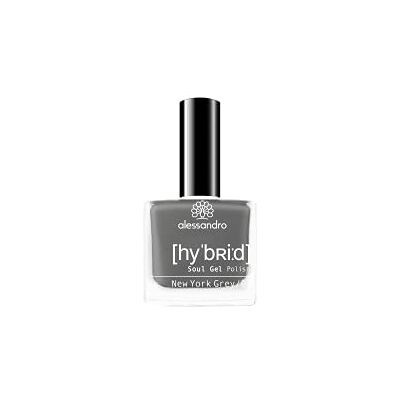 alessandro New York Grey Hybride nagellak, eenvoudig grijs, in 3 stappen, perfecte nagels, zonder led, houdt tot 10 dagen, 8 ml alessandro New York Grey Hybride nagellak, eenvoudig grijs, in 3 stappen, perfecte nagels, zonder led, houdt tot 10 dagen, 8 ml