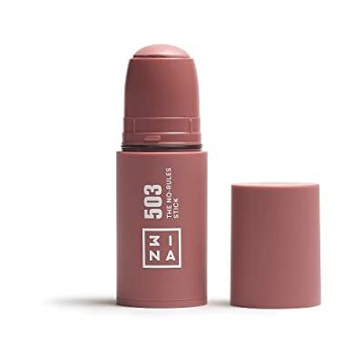 3ina MAKEUP The No Rules Stick 503 Nu Blush Cream Nude met Hyaluronzuur Blush Stick voor Lippen en Wangen, Blush met natuurlijke en lichtgevende finish, veganistisch zonder dierenleed 3ina MAKEUP The No Rules Stick 503 Nu Blush Cream Nude met Hyaluronzuur Blush Stick voor Lippen en Wangen, Blush met natuurlijke en lichtgevende finish, veganistisch zonder dierenleed