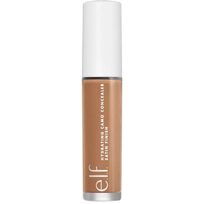 e.l.f. Camo vochtinbrengende concealer, licht, volledige dekking, langdurige grip, corrigeert, camoufleert en hydrateert, verlicht, tint, neutrale tint, satijnen afwerking, gelijkmatige teint de hele dag, 6 ml e.l.f. Camo vochtinbrengende concealer, licht, volledige dekking, langdurige grip, corrigeert, camoufleert en hydrateert, verlicht, tint, neutrale tint, satijnen afwerking, gelijkmatige teint de hele dag, 6 ml