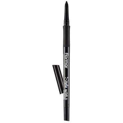 Flormar Style Matic Eyeliner waterproof oogpotlood met matte afwerking, nauwkeurig en vloeibaar aanbrengen intensief en langdurig kajal met diepe blik en scherpe lijnen voor de hele dag, nr. S02 Flormar Style Matic Eyeliner waterproof oogpotlood met matte afwerking, nauwkeurig en vloeibaar aanbrengen intensief en langdurig kajal met diepe blik en scherpe lijnen voor de hele dag, nr. S02