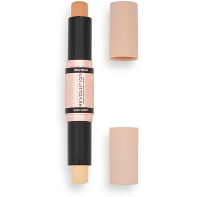 Revolution Beauty London Revolution Beauty, Contour Duo Cream Contour & Highlight, definieert jukbeenderen en vormt het gezicht, veganistisch en dierproefvrij, licht, 2,4 g Revolution Beauty London Revolution Beauty, Contour Duo Cream Contour & Highlight, definieert jukbeenderen en vormt het gezicht, veganistisch en dierproefvrij, licht, 2,4 g