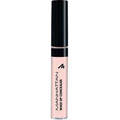 Manhattan Wake Up Concealer, vloeibare concealer om donkere kringen en roodheid te bedekken, kleur porselein, 1 x 7 ml Manhattan Wake Up Concealer, vloeibare concealer om donkere kringen en roodheid te bedekken, kleur porselein, 1 x 7 ml