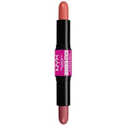 NYX PROFESSIONAL MAKEUP Romige blos, hydraterend hyaluronzuur, modulaire textuur, veganistische formule, Wonder Stick, kleur: Honey Orange + Rose (02) NYX PROFESSIONAL MAKEUP Romige blos, hydraterend hyaluronzuur, modulaire textuur, veganistische formule, Wonder Stick, kleur: Honey Orange + Rose (02)