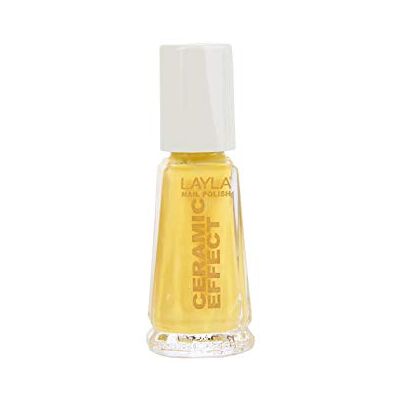 LAYLA Cosmetics Milano Keramisch effect nagellak Nice Little Yellow 10 ml LAYLA Cosmetics Milano Keramisch effect nagellak Nice Little Yellow 10 ml