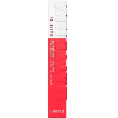 Maybelline New York Lippenstift, mat, vloeibaar, duurzaam, Superstay Matte Ink, kleur: Heroine (25), 5 ml Longue durée, effet mat et couleur intense, tenue jusqu'à 16 heures, sans transfert et sans bavures Maybelline New York Lippenstift, mat, vloeibaar, duurzaam, Superstay Matte Ink, kleur: Heroine (25), 5 ml Longue durée, effet mat et couleur intense, tenue jusqu'à 16 heures, sans transfert et sans bavures