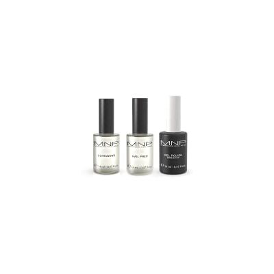 MESAUDA Gelnagellak, semi-permanent, 3-delig, base & top, nail prep, ultrabond, 14 ml, primer ontvetter MESAUDA Gelnagellak, semi-permanent, 3-delig, base & top, nail prep, ultrabond, 14 ml, primer ontvetter