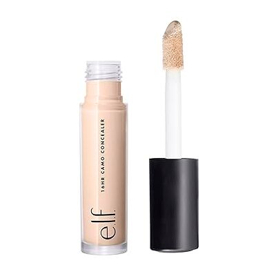 e.l.f. 16HR Camo Concealer, volledige dekking, intensieve pigmenten, matte afwerking, Light Peach tint, 6 ml e.l.f. 16HR Camo Concealer, volledige dekking, intensieve pigmenten, matte afwerking, Light Peach tint, 6 ml