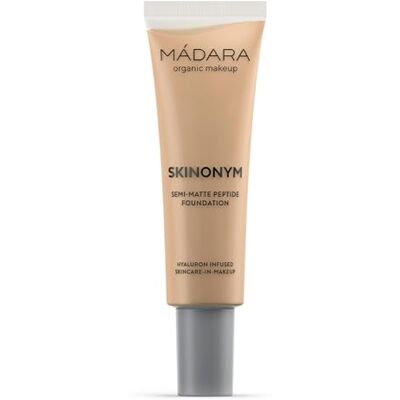 MÁDARA Biologische huidverzorging SKINONYM semi-matte peptidefoundation, #40 SAND, 30 ml Natuurlijke foundation met peptiden, semi-matte afwerking, opbouwbare dekking, huidverzorgingsvoordelen MÁDARA Biologische huidverzorging SKINONYM semi-matte peptidefoundation, #40 SAND, 30 ml Natuurlijke foundation met peptiden, semi-matte afwerking, opbouwbare dekking, huidverzorgingsvoordelen