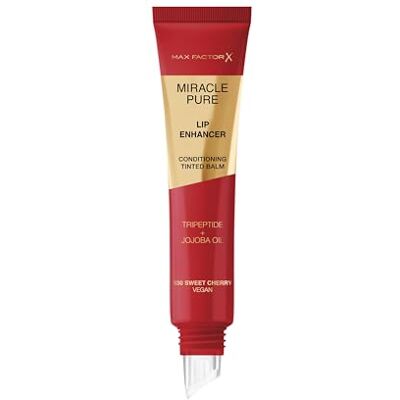 Max Factor Miracle Pure Lip Enhancer Jojoba-olie No.030 Sweet Cherry hydraterende lippenbalsem 12 ml Max Factor Miracle Pure Lip Enhancer Jojoba-olie No.030 Sweet Cherry hydraterende lippenbalsem 12 ml