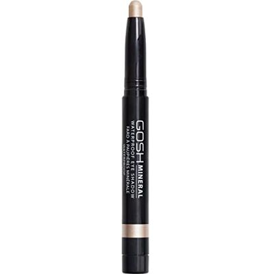 GOSH Mineral Waterproof Eye Shadow, draaibare oogschaduwstift met romige textuur voor eenvoudig aanbrengen en intens kleurresultaat, waterdicht, duurzaam en parfumvrij, 011 Vanilla Highlight GOSH Mineral Waterproof Eye Shadow, draaibare oogschaduwstift met romige textuur voor eenvoudig aanbrengen en intens kleurresultaat, waterdicht, duurzaam en parfumvrij, 011 Vanilla Highlight