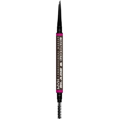 NYX PROFESSIONAL MAKEUP Wenkbrauwstift met dubbelzijdige punt voor het definiëren van de wenkbrauwen, tot 16 uur vlekbestendig en kleurecht, veganistische formule, Blade & Shade Nano NYX PROFESSIONAL MAKEUP Wenkbrauwstift met dubbelzijdige punt voor het definiëren van de wenkbrauwen, tot 16 uur vlekbestendig en kleurecht, veganistische formule, Blade & Shade Nano