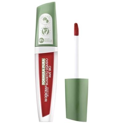 DEBORAH Milano Vloeibare lippenstift pure biologische formule mat effect nr. 05 Brick Red fluweelzacht effect, geeft zachte en volle lippen met lange houdbaarheid, 4,5 g DEBORAH Milano Vloeibare lippenstift pure biologische formule mat effect nr. 05 Brick Red fluweelzacht effect, geeft zachte en volle lippen met lange houdbaarheid, 4,5 g