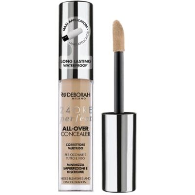 DEBORAH Milano Fluid Concealer, 24 Ore Perfect All-Over Concealer, 04 openingen, duurzaam en waterdicht, copriza met hoge grip, minimalisering van onvolkomenheden, ogen en rekbaarheid van het gezicht DEBORAH Milano Fluid Concealer, 24 Ore Perfect All-Over Concealer, 04 openingen, duurzaam en waterdicht, copriza met hoge grip, minimalisering van onvolkomenheden, ogen en rekbaarheid van het gezicht