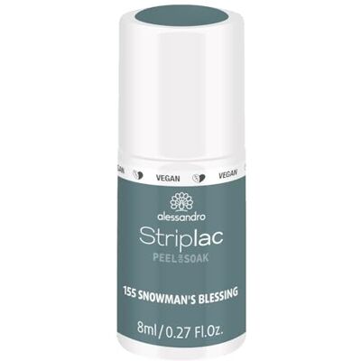 alessandro Striplac Peel or Soak, vegan, Snowman's Blessing (Zegen van de sneeuwman) led nagellak, blauw grijs, voor perfecte nagels in 15 minuten, 8 ml alessandro Striplac Peel or Soak, vegan, Snowman's Blessing (Zegen van de sneeuwman) led nagellak, blauw grijs, voor perfecte nagels in 15 minuten, 8 ml