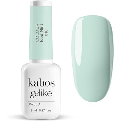 Kabos Gelike 018 Iced Mint Hybrid UV/LED Nagellak, 8 ml Kabos Gelike 018 Iced Mint Hybrid UV/LED Nagellak, 8 ml