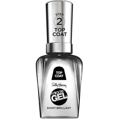 Sally Hansen Miracle Gel Toplaag zonder Kunstmatig UV-Licht, Afdichtende Gel Toplaag, Glanzend, met Gelafwerking, Transparant, (1 X 14,7 Ml) Sally Hansen Miracle Gel Toplaag zonder Kunstmatig UV-Licht, Afdichtende Gel Toplaag, Glanzend, met Gelafwerking, Transparant, (1 X 14,7 Ml)