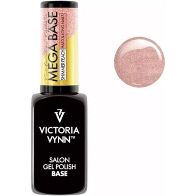 VICTORIA VYNN Mega Base Nagellak, hard, lang, UV, LED, glitter, hybride (glanzend, perzik, 8 ml) VICTORIA VYNN Mega Base Nagellak, hard, lang, UV, LED, glitter, hybride (glanzend, perzik, 8 ml)